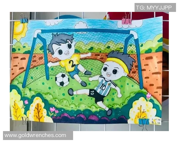 油画棒描绘绿茵赛场上激情奔跑的足球球星风采 油画棒描绘绿茵赛场上激情奔跑的足球球星风采